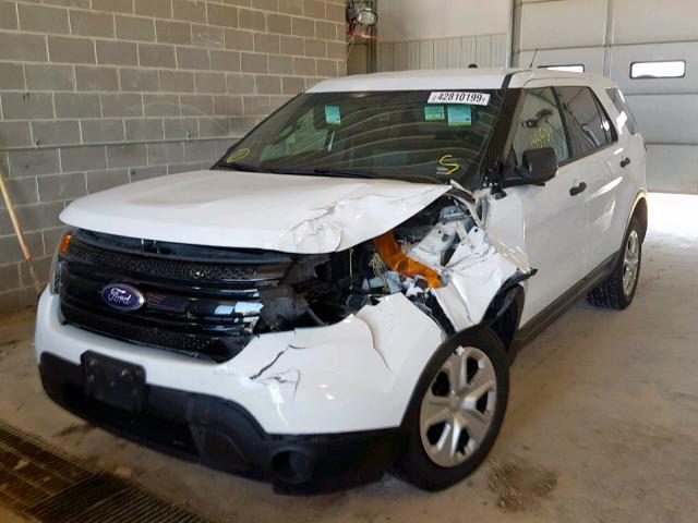 1FM5K8AR0EGC38498 - 2014 FORD EXPLORER P WHITE photo 2