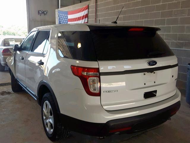 1FM5K8AR0EGC38498 - 2014 FORD EXPLORER P WHITE photo 3