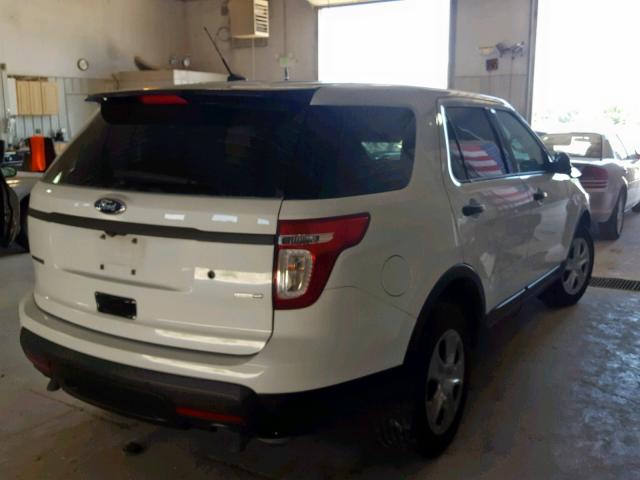 1FM5K8AR0EGC38498 - 2014 FORD EXPLORER P WHITE photo 4