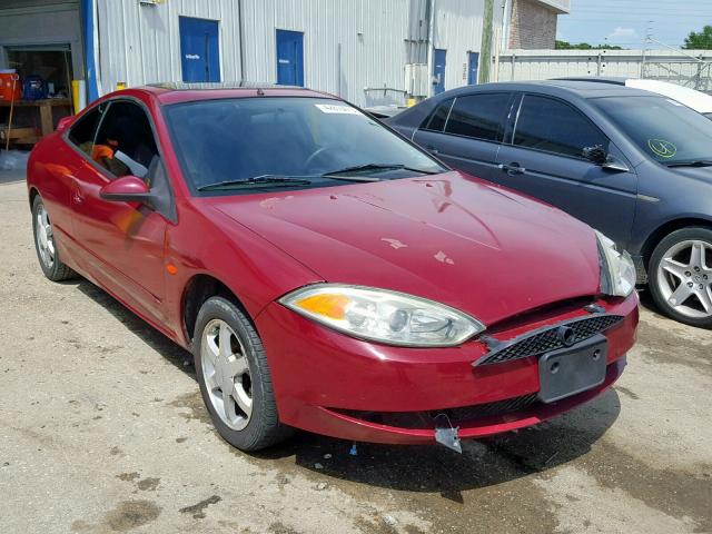 1ZWFT61L7Y5621708 - 2000 MERCURY COUGAR V6 RED photo 1