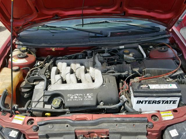 1ZWFT61L7Y5621708 - 2000 MERCURY COUGAR V6 RED photo 7