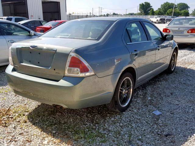 3FAFP08Z86R211194 - 2006 FORD FUSION SEL GREEN photo 4