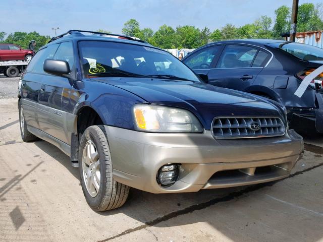 4S3BH675X47641904 - 2004 SUBARU LEGACY OUT BLUE photo 1