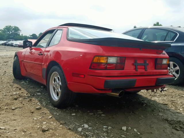 WP0AA0954GN151811 - 1986 PORSCHE 944 RED photo 3