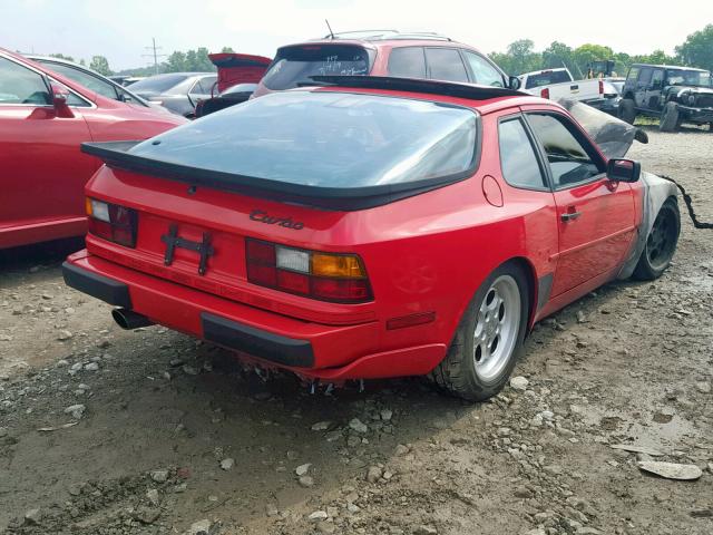 WP0AA0954GN151811 - 1986 PORSCHE 944 RED photo 4