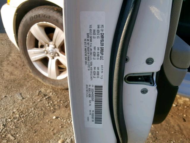 1B3CB4HA5AD635495 - 2010 DODGE CALIBER SX WHITE photo 10