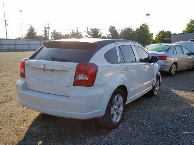 1B3CB4HA5AD635495 - 2010 DODGE CALIBER SX WHITE photo 4