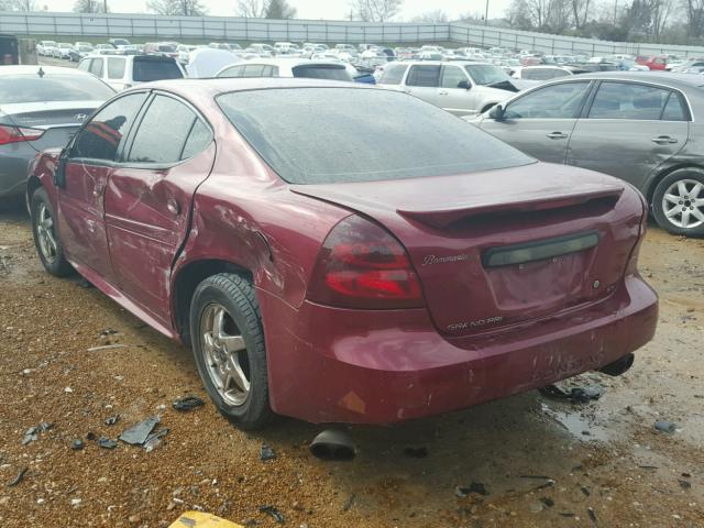 2G2WS522641336203 - 2004 PONTIAC GRAND PRIX MAROON photo 3