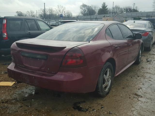 2G2WS522641336203 - 2004 PONTIAC GRAND PRIX MAROON photo 4