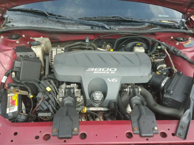 2G2WS522641336203 - 2004 PONTIAC GRAND PRIX MAROON photo 7