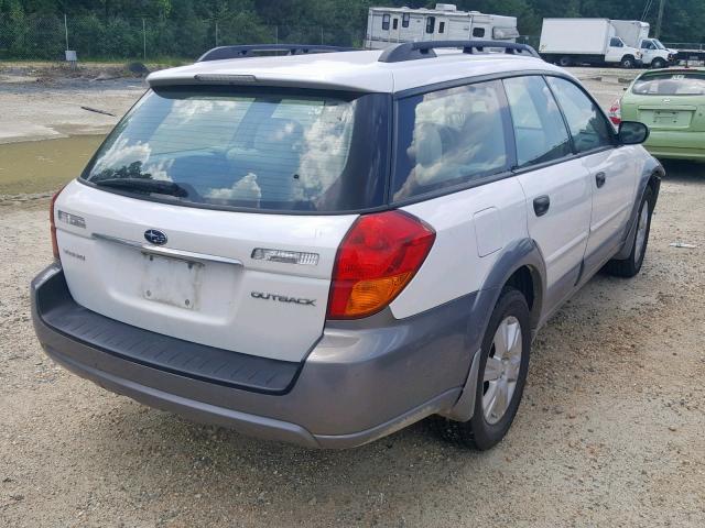 4S4BP61C157353907 - 2005 SUBARU LEGACY OUT WHITE photo 4