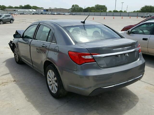 1C3CCBBBXCN170540 - 2012 CHRYSLER 200 TOURIN GRAY photo 3