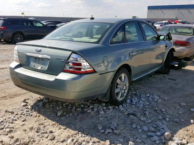 1FAHP28W68G123863 - 2008 FORD TAURUS LIM GREEN photo 4