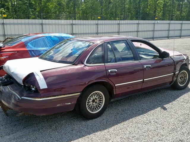 2FALP74W4RX180216 - 1994 FORD CROWN VICT BURGUNDY photo 4