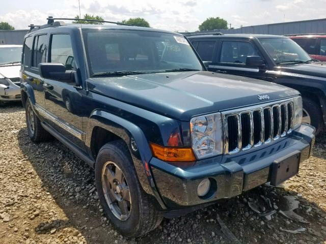 1J8HG48NX6C120748 - 2006 JEEP COMMANDER TEAL photo 1