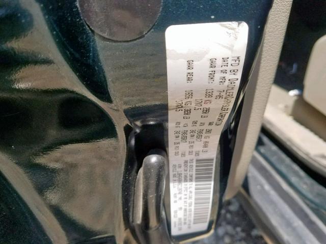 1J8HG48NX6C120748 - 2006 JEEP COMMANDER TEAL photo 10