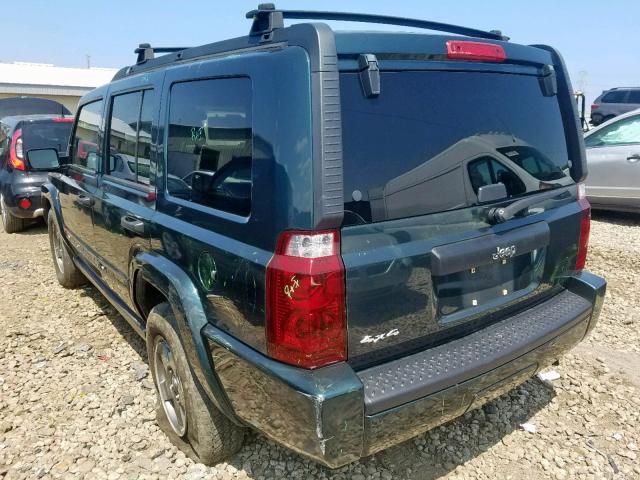 1J8HG48NX6C120748 - 2006 JEEP COMMANDER TEAL photo 3