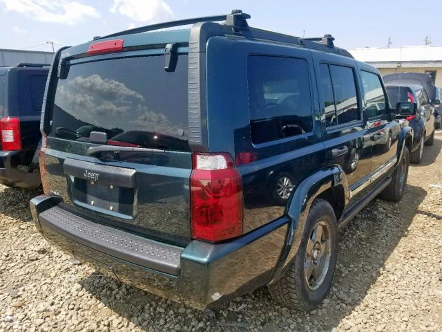 1J8HG48NX6C120748 - 2006 JEEP COMMANDER TEAL photo 4