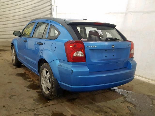 1B3HB48B68D750695 - 2008 DODGE CALIBER SX BLUE photo 3