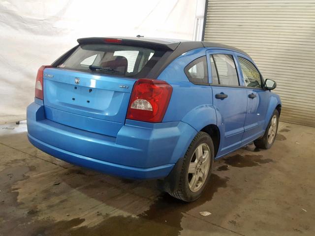 1B3HB48B68D750695 - 2008 DODGE CALIBER SX BLUE photo 4