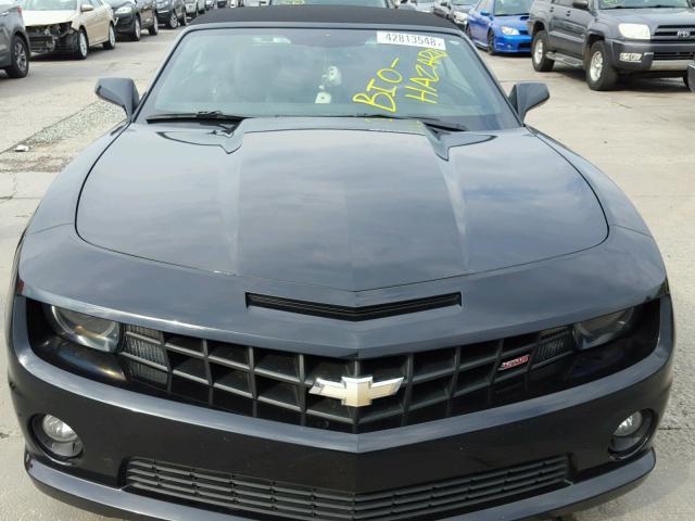 2G1FT3DW8B9206511 - 2011 CHEVROLET CAMARO 2SS BLACK photo 9