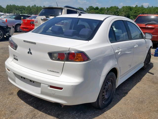 JA32U2FU6FU009207 - 2015 MITSUBISHI LANCER ES WHITE photo 4