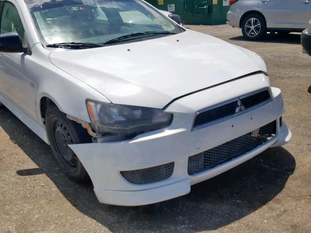 JA32U2FU6FU009207 - 2015 MITSUBISHI LANCER ES WHITE photo 9