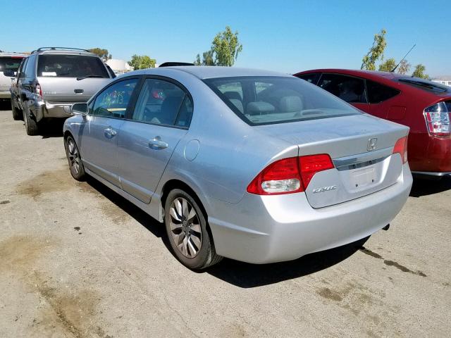 19XFA16929E032567 - 2009 HONDA CIVIC EXL 银色 照片 3