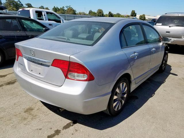 19XFA16929E032567 - 2009 HONDA CIVIC EXL 银色 照片 4
