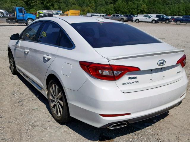 5NPE34AF3FH046652 - 2015 HYUNDAI SONATA SPO WHITE photo 3