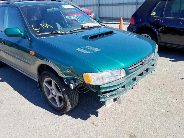 JF1GF4856YH810563 - 2000 SUBARU IMPREZA OU GREEN photo 9