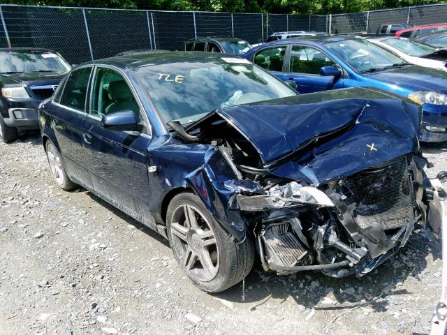 WAUDF78E38A038897 - 2008 AUDI A4 2.0T QU BLUE photo 1