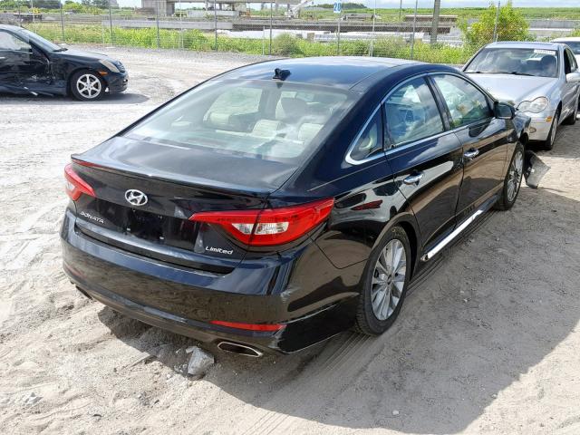 5NPE34AF1FH087412 - 2015 HYUNDAI SONATA SPO BLACK photo 4