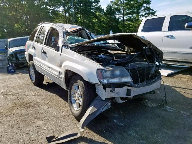 1J4GX48N24C362914 - 2004 JEEP GRAND CHER WHITE photo 1