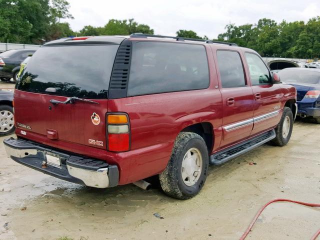 1GKEC16Z46J111862 - 2006 GMC YUKON XL C MAROON photo 4