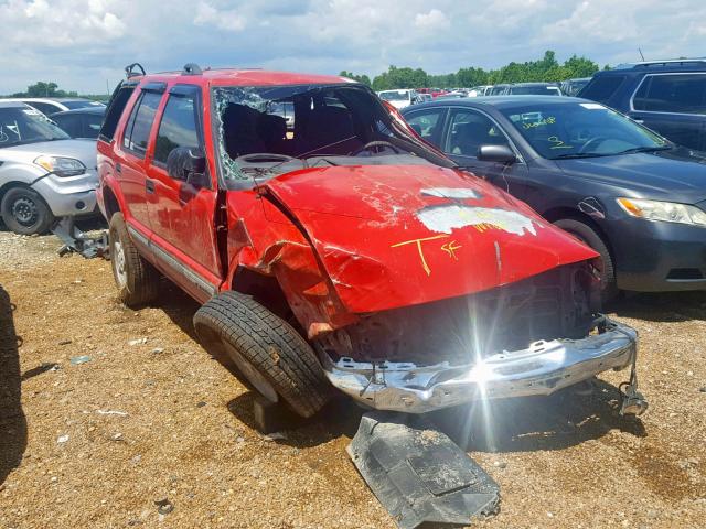 1GNDT13W812145296 - 2001 CHEVROLET BLAZER RED photo 1