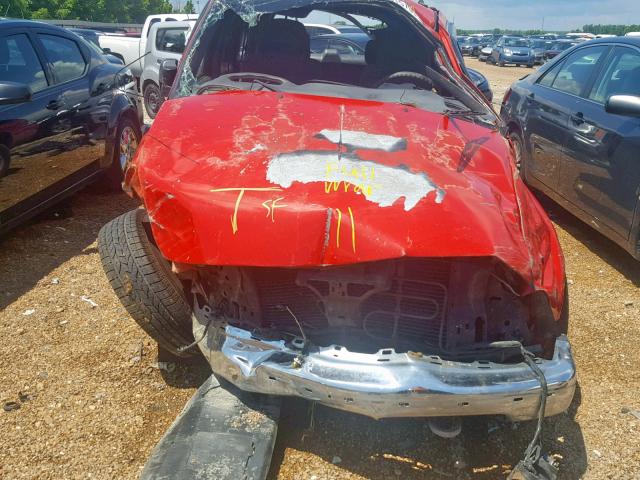 1GNDT13W812145296 - 2001 CHEVROLET BLAZER RED photo 7