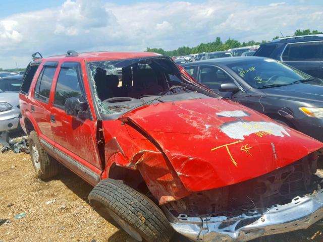 1GNDT13W812145296 - 2001 CHEVROLET BLAZER RED photo 9