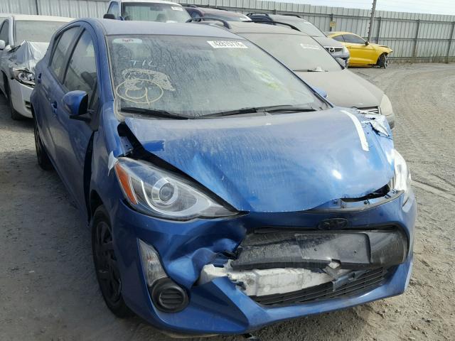 JTDKDTB39F1579496 - 2015 TOYOTA PRIUS C BLUE photo 1