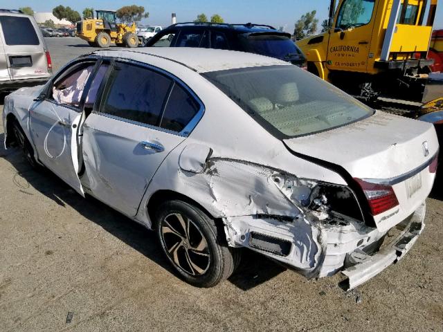 1HGCR2F35HA226249 - 2017 HONDA ACCORD LX WHITE photo 3