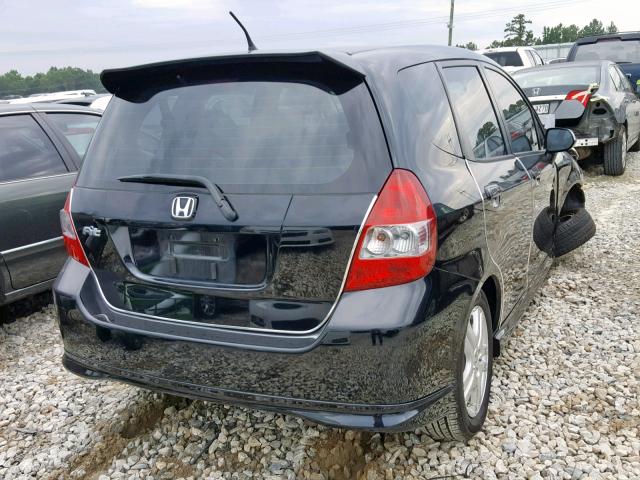 JHMGD38668S047075 - 2008 HONDA FIT SPORT BLACK photo 4