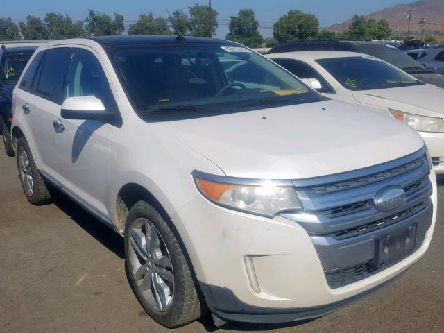 2FMDK3JC1BBB61654 - 2011 FORD EDGE SEL WHITE photo 1