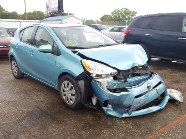 JTDKDTB31D1057586 - 2013 TOYOTA PRIUS C BLUE photo 1