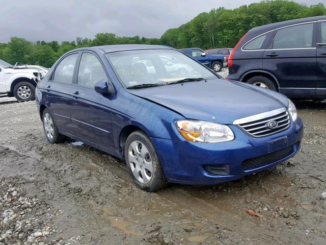 KNAFE122285491375 - 2008 KIA SPECTRA EX BLUE photo 1