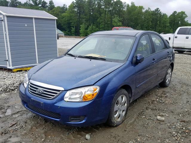 KNAFE122285491375 - 2008 KIA SPECTRA EX BLUE photo 2