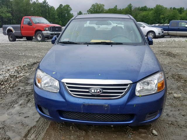 KNAFE122285491375 - 2008 KIA SPECTRA EX BLUE photo 9