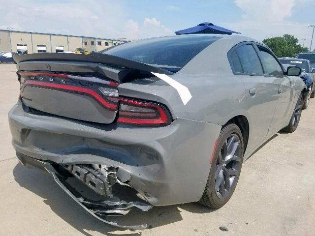 2C3CDXBG7KH572383 - 2019 DODGE CHARGER SX GRAY photo 4