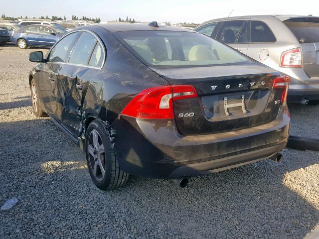 YV1612FS0D2175140 - 2013 VOLVO S60 T5 BLACK photo 3