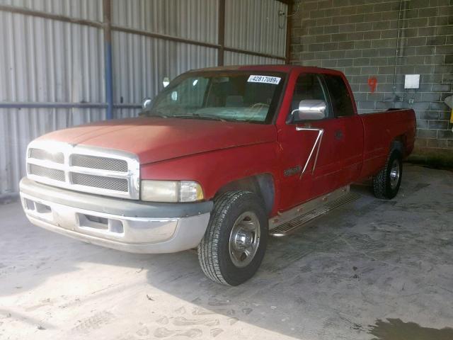 3B7KC23D7VM516421 - 1997 DODGE RAM 2500 RED photo 2