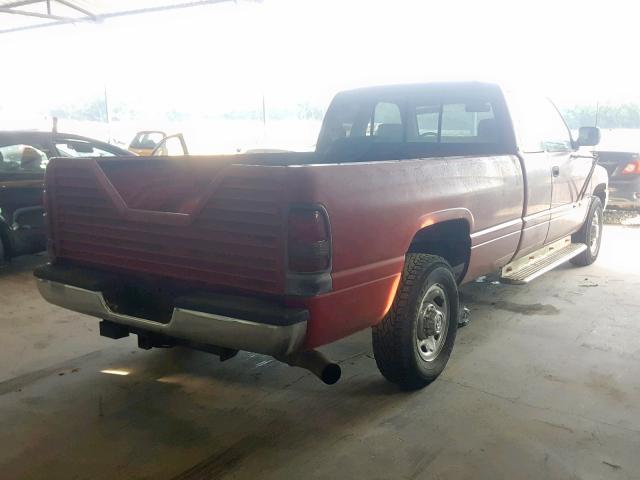 3B7KC23D7VM516421 - 1997 DODGE RAM 2500 RED photo 4